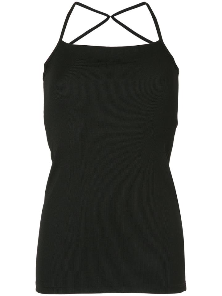 Christopher Esber Crossback Strap Fitted Vest Top - Black