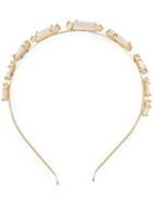 Rosantica Headband, Women's, Grey, 24kt Gold Plated Metal/pearls