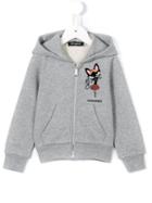 Dsquared2 Kids Cat Print Hoodie, Girl's, Size: 12 Yrs, Grey