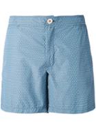 Micro Print Swim Shorts - Men - Nylon/spandex/elastane - M, Blue, Nylon/spandex/elastane, Fashion Clinic Timeless