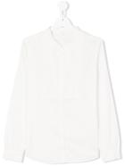 Chloé Kids Ribbed Detail Shirt - White
