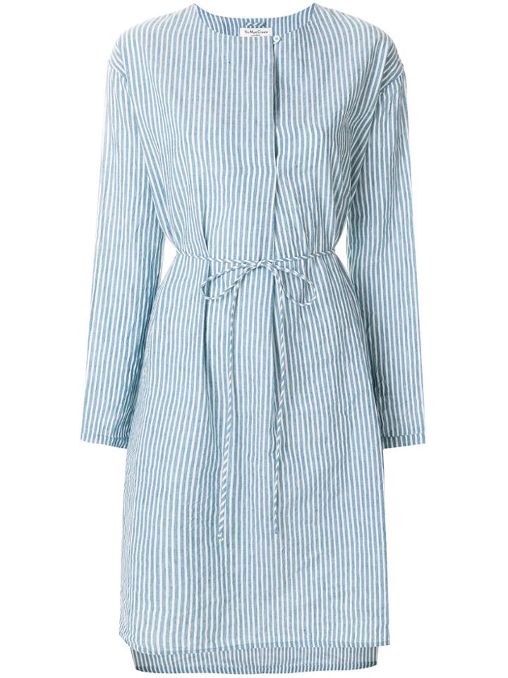 Ymc Striped Midi Shirt Dress - Blue
