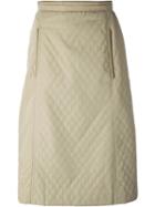 Céline Vintage Quilted Skirt, Women's, Size: 36, Nude/neutrals