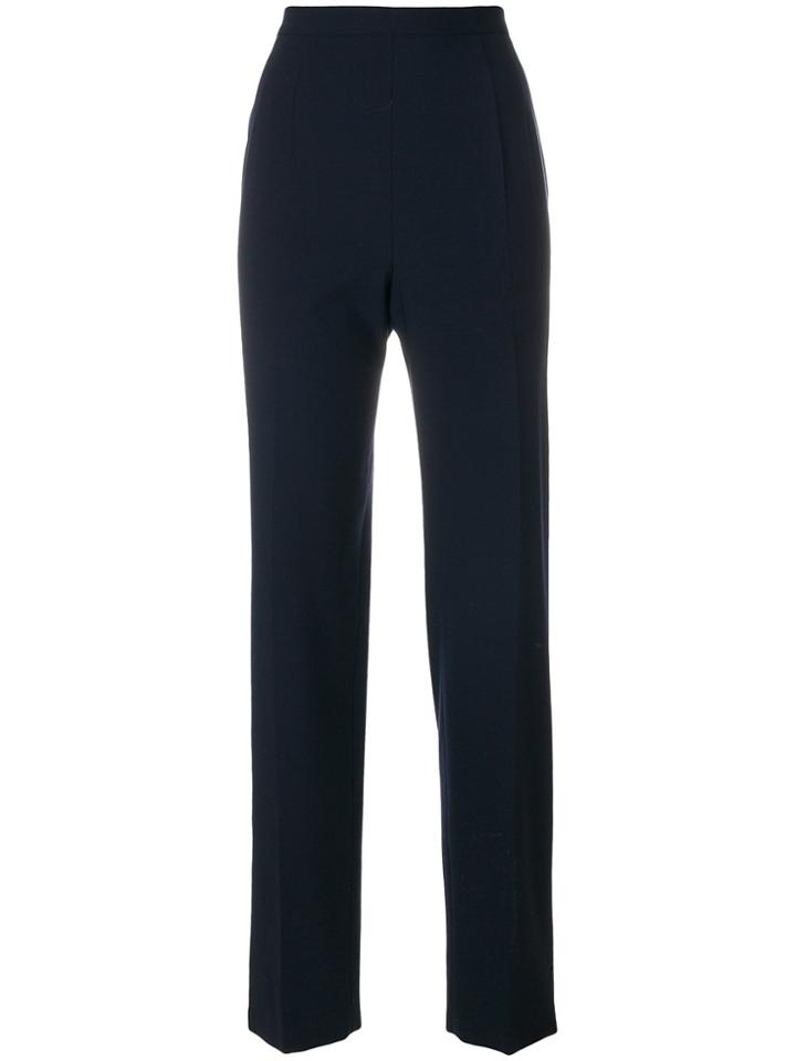 Moschino Vintage High Rise Tailored Trousers - Blue