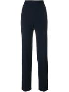 Moschino Vintage High Rise Tailored Trousers - Blue
