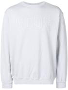 Gcds Embroidered Logo Outline Sweatshirt - Grey