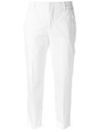 Vince Ankle Length Trousers, Women's, Size: 8, White, Cotton/spandex/elastane