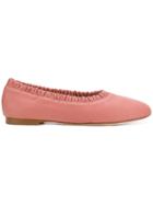 Stuart Weitzman Gina Ballerina Shoes - Pink & Purple