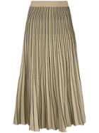Proenza Schouler Metallic Thread Midi Skirt - Gold