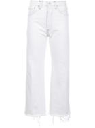 Re/done 'lea Lau' Jeans, Women's, Size: 25, White, Cotton