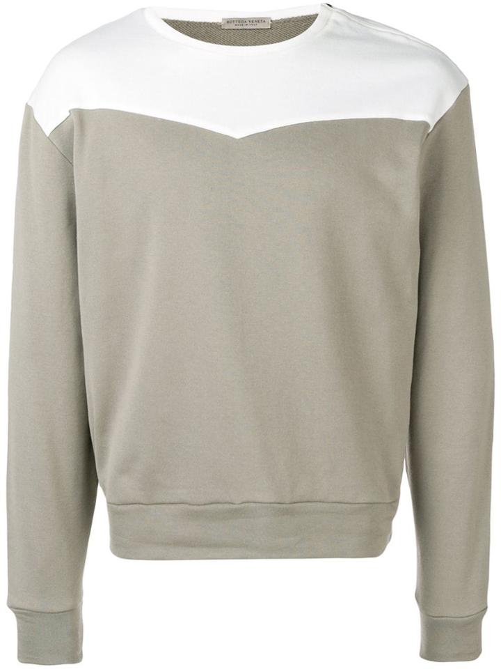 Bottega Veneta Colour Block Sweatshirt - Grey