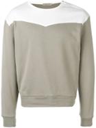 Bottega Veneta Colour Block Sweatshirt - Grey