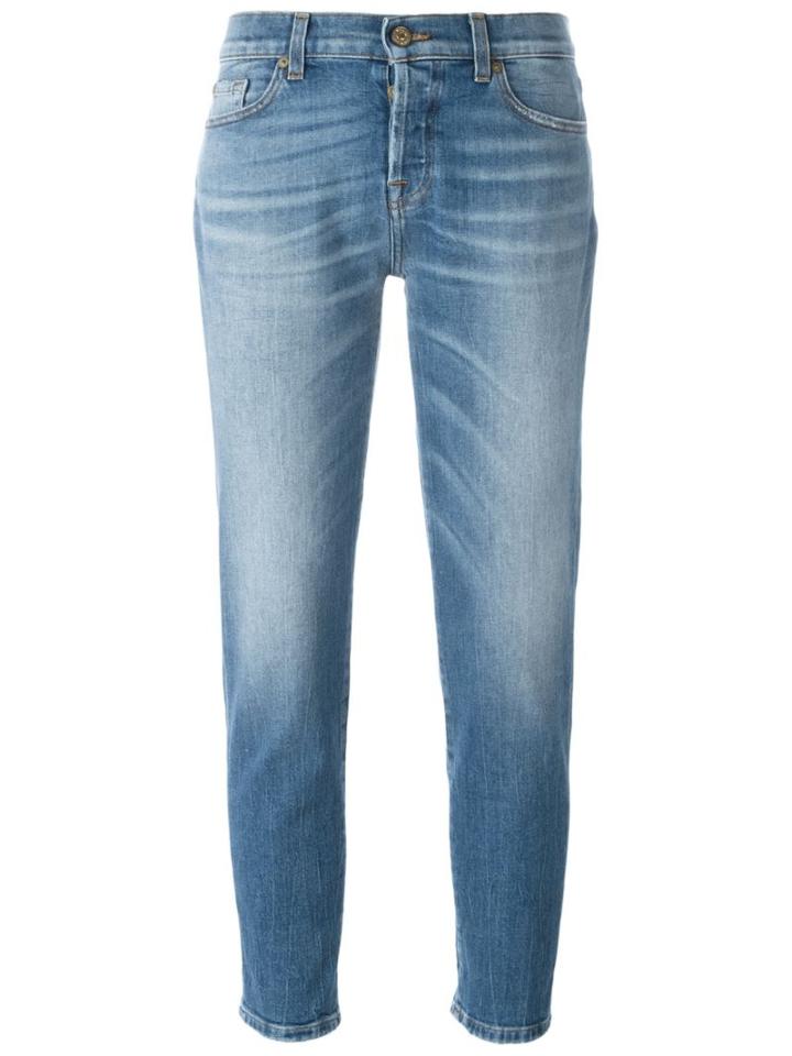 7 For All Mankind Josefina Jeans, Women's, Size: 28, Blue, Cotton/spandex/elastane