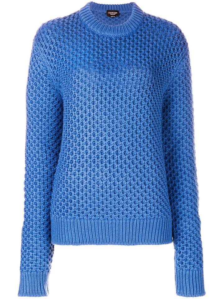 Calvin Klein 205w39nyc Round Neck Jumper - Blue
