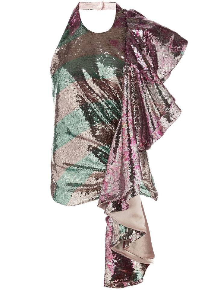 Halpern Sequinned Top - Purple