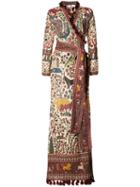 Rhode Resort Jagger Wrap Dress, Women's, Size: Medium, Nude/neutrals, Cotton
