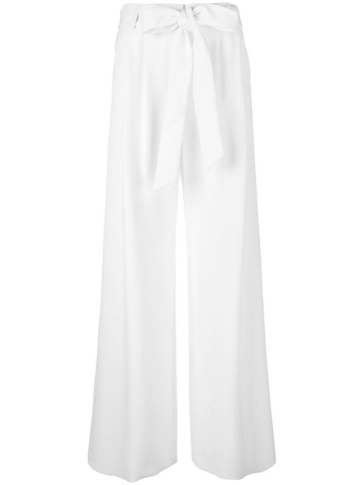 Milly - Flared Trousers - Women - Polyester/spandex/elastane - 2, White, Polyester/spandex/elastane