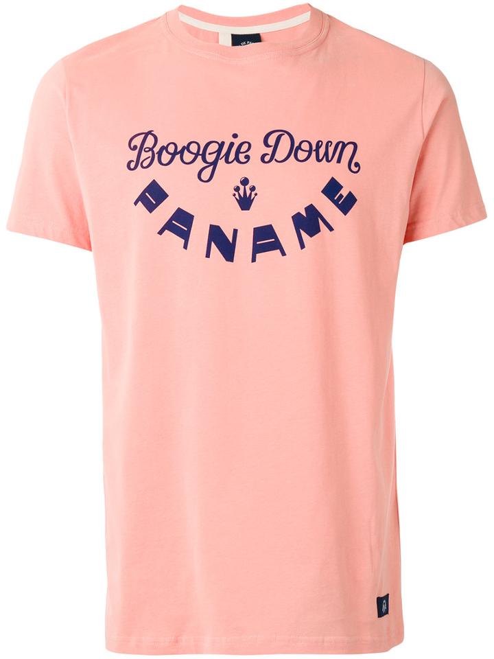 Bleu De Paname Printed Logo T-shirt, Men's, Size: Small, Pink/purple, Cotton