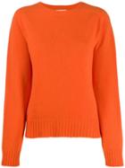 Ymc Crew-neck Knit Sweater - Orange