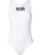 Gcds Logo Print One-piece - White