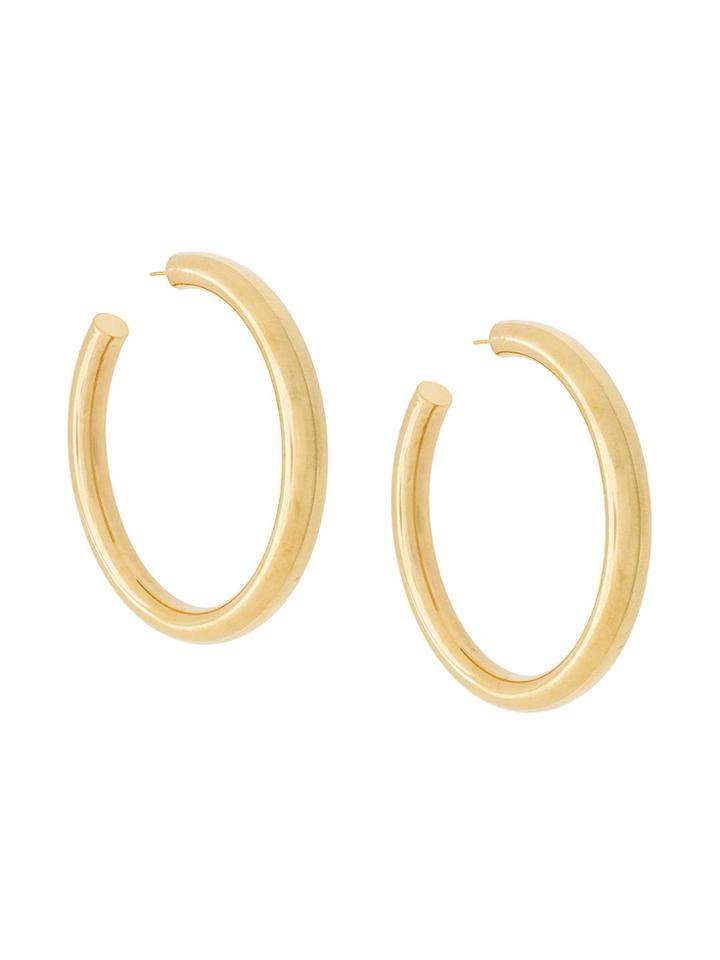 Marques'almeida Oversized Hoop Earrings - Metallic