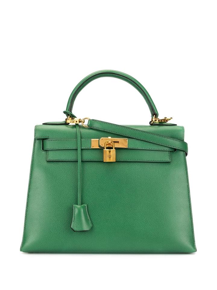 Hermès Pre-owned 1991 Kelly 28 Handbag - Green