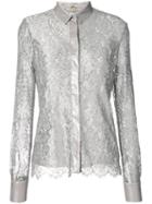 Mantu - Layered Lace Shirt - Women - Silk/polyamide/polyester - 42, Grey, Silk/polyamide/polyester