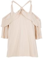 Olympiah Could Shoulder Blouse - Nude & Neutrals