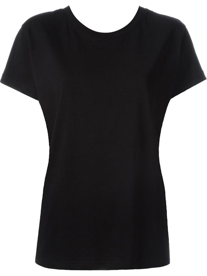 Red Valentino Tie Cross Back Boxy Fit T-shirt, Women's, Size: Xs, Black, Cotton