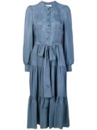 See By Chloé Pleated Midi Dress - Blue