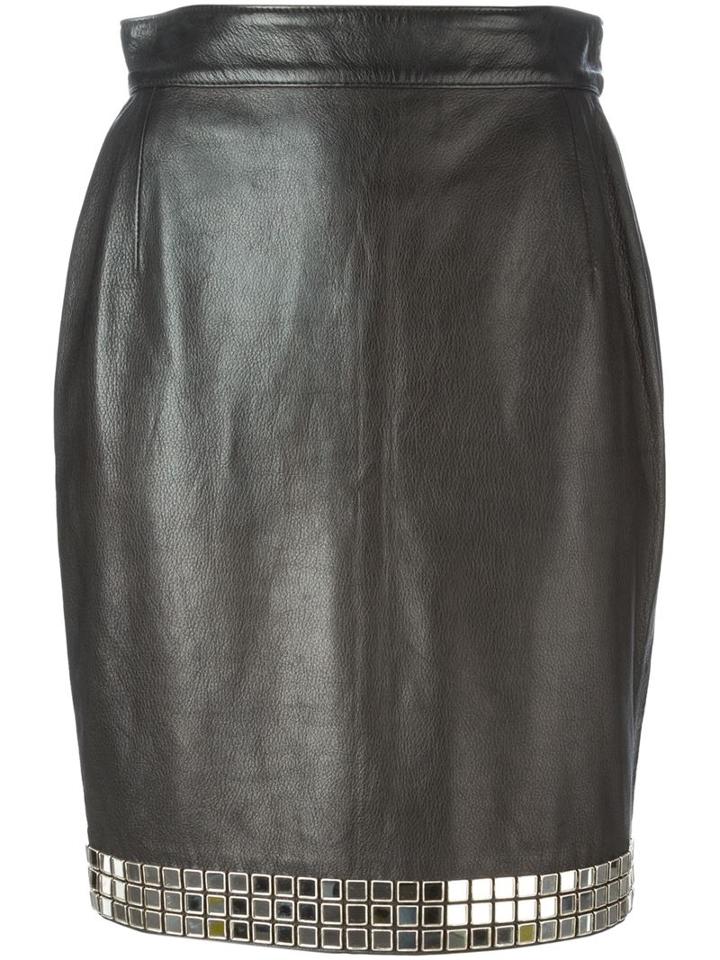 Moschino Vintage Mirror Bead Embellished Skirt