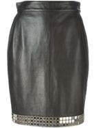 Moschino Vintage Mirror Bead Embellished Skirt