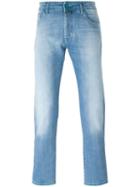 Jacob Cohen Stretch Straight Jeans, Men's, Size: 40, Blue, Cotton/spandex/elastane