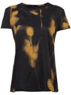 Proenza Schouler Rose Imprint Short Sleeve T-shirt - Black