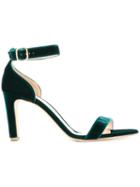 Rupert Sanderson Barri Velvet Sandals - Green