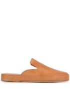 Feit Leather Slippers - Brown