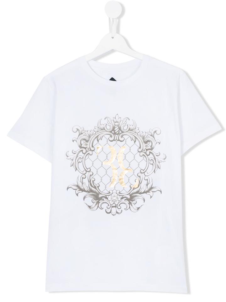 Billionaire Kids - Teen Printed T-shirt - Kids - Cotton/spandex/elastane - 16 Yrs, Boy's, White