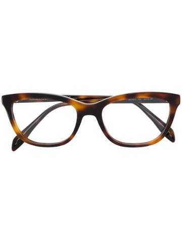 Alexander Mcqueen Eyewea Square Glasses - Brown