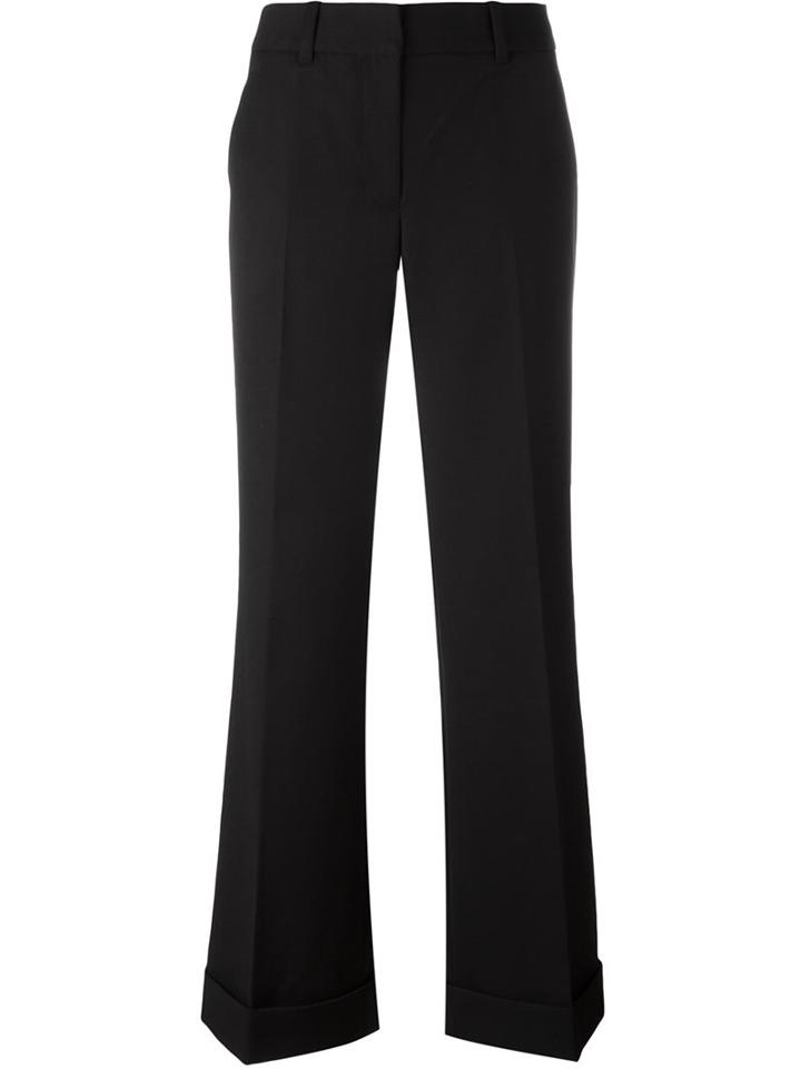 3.1 Phillip Lim Flared Tailored Trousers, Women's, Size: 4, Black, Wool