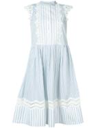 Sea Striped Dress, Women's, Size: 6, White, Cotton