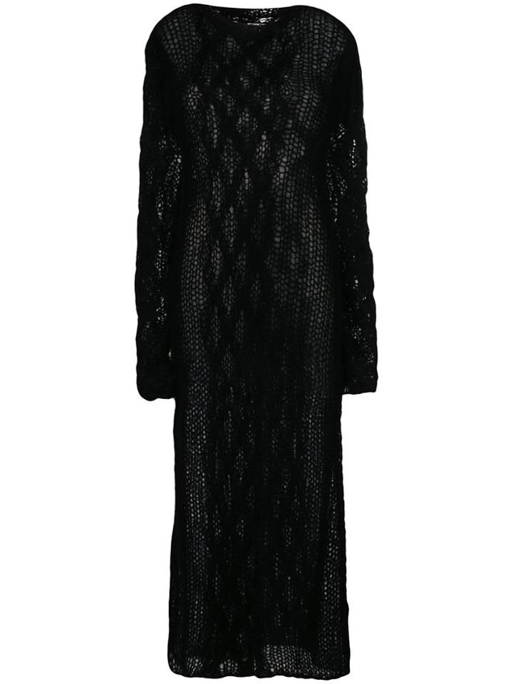 Miu Miu Long Knit Jumper Dress - Black