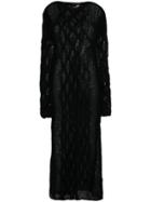 Miu Miu Long Knit Jumper Dress - Black
