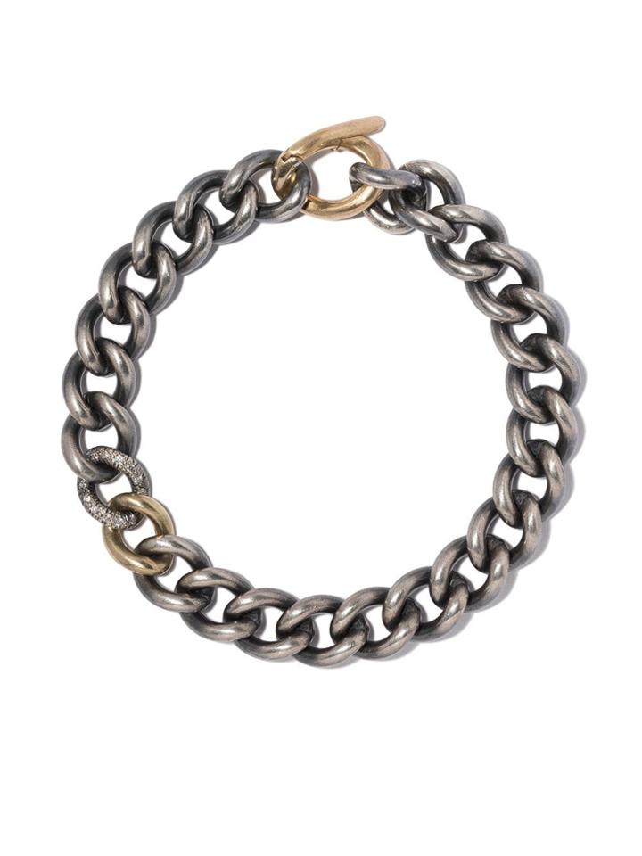 Hum 18kt Yellow Gold And Diamond Chain Bracelet - Unavailable