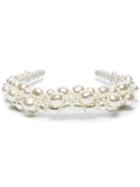 Simone Rocha Pearl-embellished Headband - White