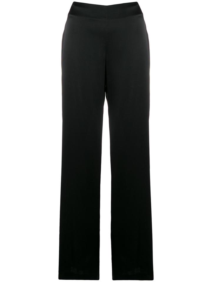 Blumarine Wide Leg Trousers - Black