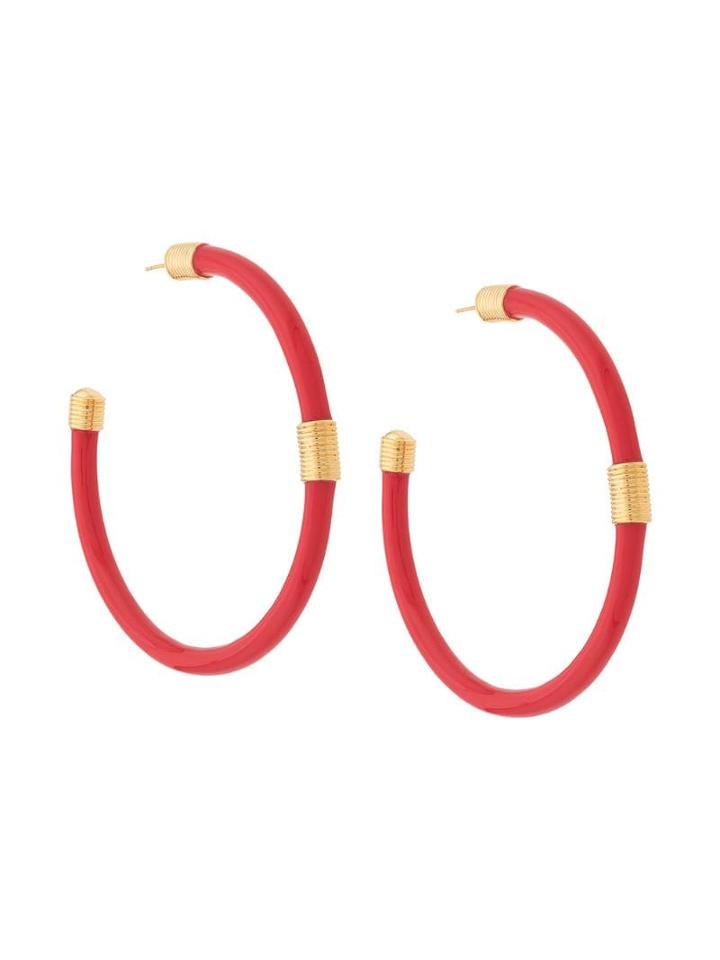 Aurelie Bidermann Katt Earrings - Red