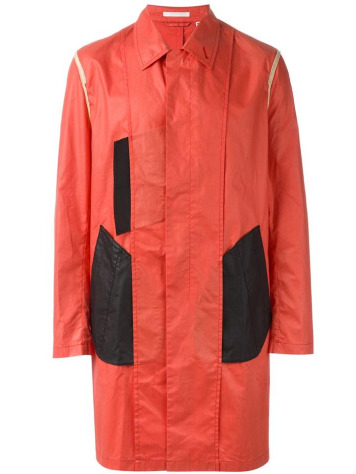 Helmut Lang Vintage Colour Block Coat - Red