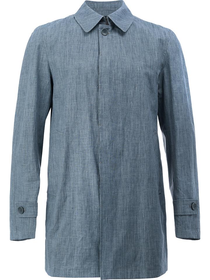 Herno - Classic Shirt Coat - Men - Cotton/linen/flax/polyester - 46, Grey, Cotton/linen/flax/polyester