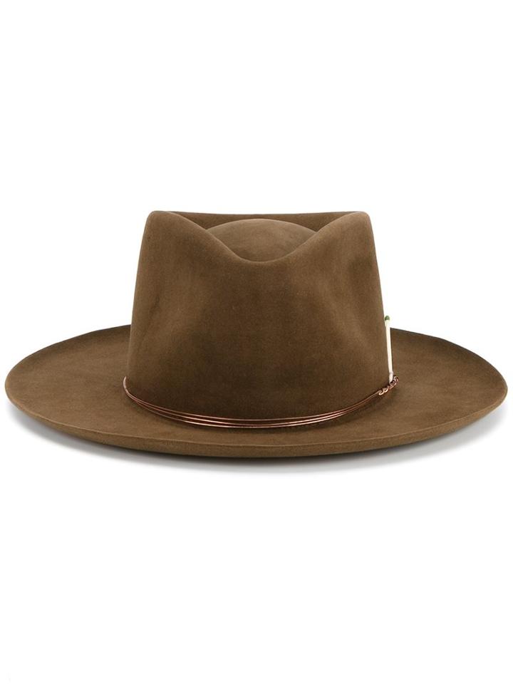 Nick Fouquet 'the Howl' Hat, Men's, Size: 59, Brown, Wool Felt