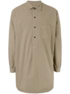 Marka Long Oversized Shirt - Brown